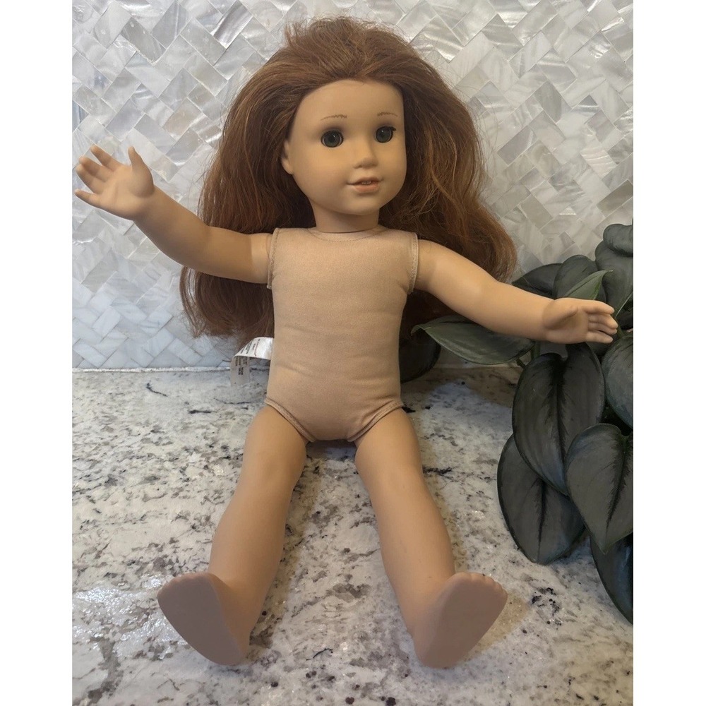 American Girl Doll 2017 Truly Me Number 61? Sleep Eyes Red Hair Green Eyes/Read